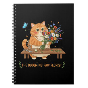 Carnet Fleuriste Chat Mignon   La Patte en Fleur Fantaisi