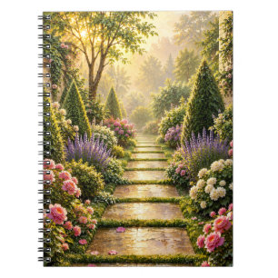 Carnet Fleuriste Chemin Secret du Jardin Doré