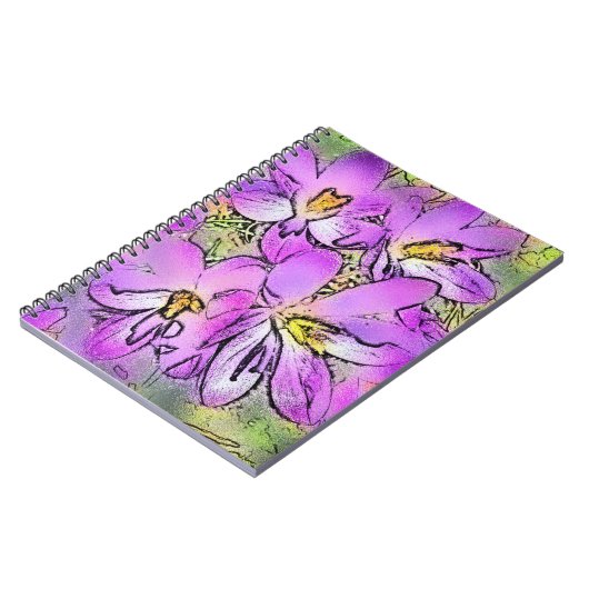 CARNET FLEURS (Côté gauche)