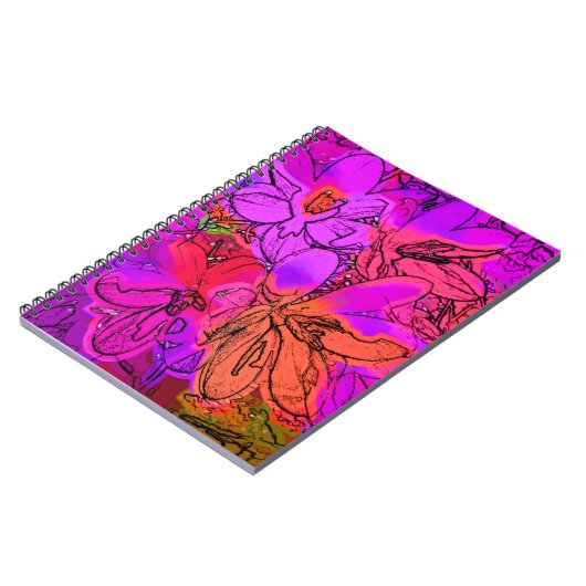 CARNET FLEURS (Côté gauche)