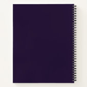 Carnet Fleurs 3D violettes foncées (Dos)