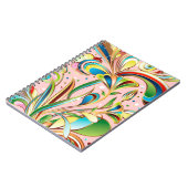 Carnet Fleurs à flammes magnifiques (Côté gauche)