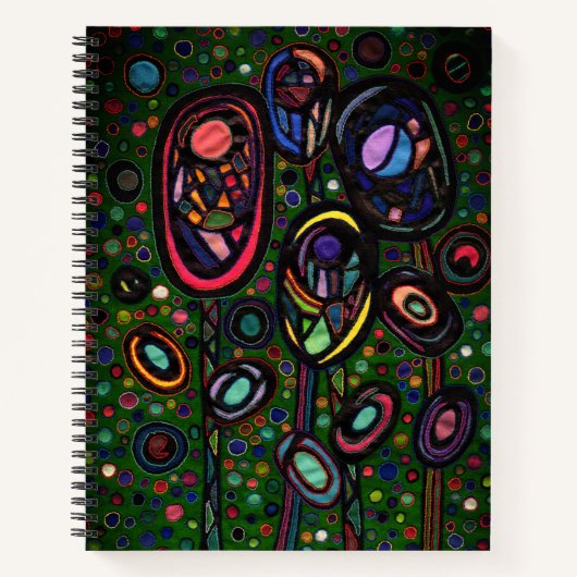 Carnet Fleurs à motifs (Devant)