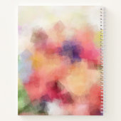 Carnet Fleurs Abstraites élégantes Modèle floral moderne (Dos)