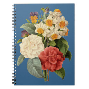Carnet Fleurs anciennes, camélias et narcisses, Redoute