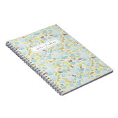 Carnet Fleurs aquarelle bleues (Côté Droit)