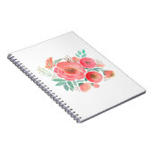 Carnet Fleurs aquarelles, bouquet. (Côté Droit)