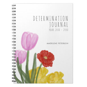 Carnet Fleurs aquarelles dessinées à la main de manière a