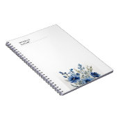 Carnet Fleurs aquarelles professionnelles modernes noir b (Côté Droit)