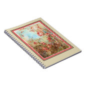 Carnet Fleurs aquarelles roses (Côté Droit)