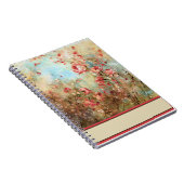 Carnet Fleurs aquarelles roses (Côté Droit)