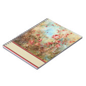 Carnet Fleurs aquarelles roses (Côté gauche)