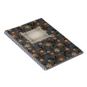 Carnet Fleurs beiges abstraites sans couture gris backgro (Côté Droit)