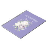 Carnet Fleurs Blanches de Lavande Rêves (Côté gauche)