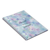 Carnet Fleurs blanches de lavande romantique (Côté Droit)