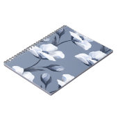 Carnet Fleurs blanches délicates : motif sans soudure. (Côté gauche)