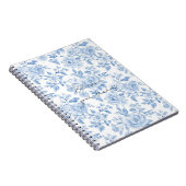 Carnet Fleurs Bleu Blanc (Côté Droit)