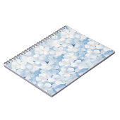 Carnet Fleurs Bleu Blanc de Santorin (Côté gauche)