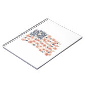 Carnet Fleurs Bleu Blanc Rouge (Côté gauche)