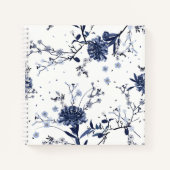 Carnet Fleurs bleues (Devant)