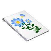 Carnet Fleurs bleues (Côté Droit)