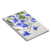 Carnet Fleurs bleues (Côté Droit)