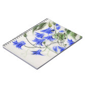 Carnet Fleurs bleues (Côté gauche)