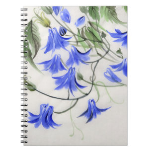 Carnet Fleurs bleues