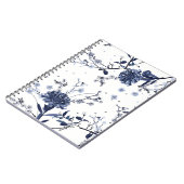 Carnet Fleurs bleues (Côté gauche)