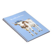 Carnet Fleurs Bleues de Vache (Côté Droit)