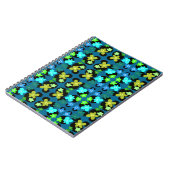 Carnet Fleurs bleues et vertes (Côté gauche)