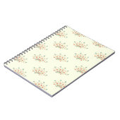 Carnet Fleurs Bleues, Fleurs Rouges, Motif De Fleurs (Côté gauche)