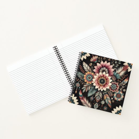 Carnet Fleurs Boho du soir (Intérieur)