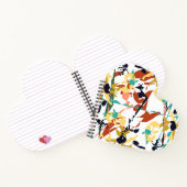 Carnet Fleurs brisées Abstraites (Intérieur)