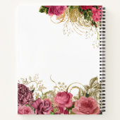 Carnet Fleurs Chic Glam Modernes (Dos)