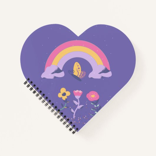 Carnet Fleurs Cloud Arc-en-ciel (Devant)