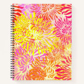 Carnet Fleurs colorées (Devant)