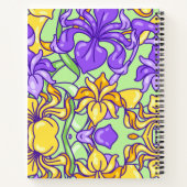 Carnet Fleurs colorées (Dos)