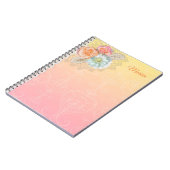 Carnet Fleurs colorées (Côté gauche)