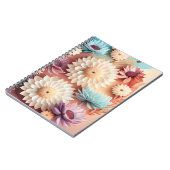 Carnet Fleurs colorées 3D (Côté gauche)