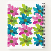 Carnet Fleurs colorées Fleurs (Dos)