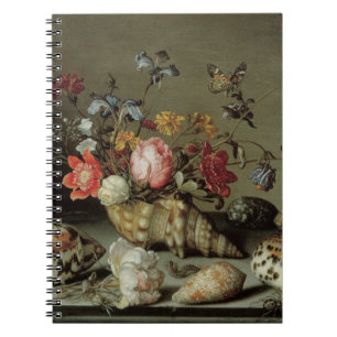 Carnet Fleurs, coquillages et insectes Balthasar van der 