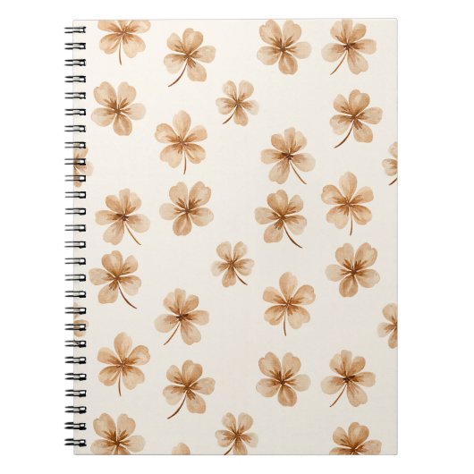 Carnet Fleurs crème (Devant)