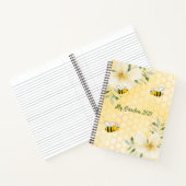 Carnet Fleurs d'abeilles jaune peigne jardin de jardin (Intérieur)