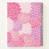 Carnet Fleurs Dahlia, Motif De Fleurs, Dahlia Rose (Dos)