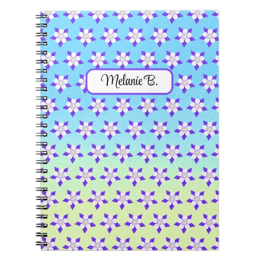 Carnet Fleurs d'Ancolie (Devant)