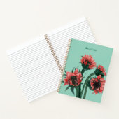 Carnet Fleurs dans un vase aquarelle (Intérieur)