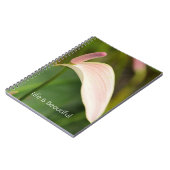 Carnet Fleurs d'anthurium rose Kauai (Côté gauche)