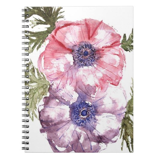 Carnet Fleurs d'aquarelle (Devant)