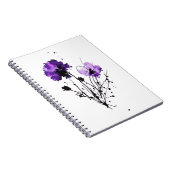 Carnet Fleurs d'aquarelle Abstraites (Côté Droit)